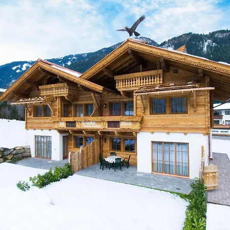 Dağ evi Alpenchalet Bruecke *